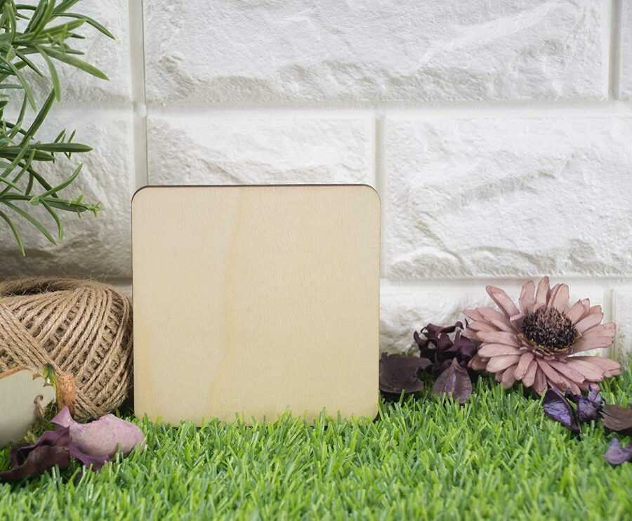 MDF Coaster - Square - 3.75  inch (Set Of 1) - Image 3
