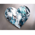 Creative DIY Heart Shape Multipurpose Transparent Silicone Mold - 3 inch - 1 piece