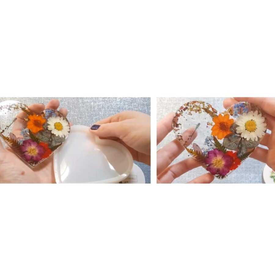 Creative DIY Heart Shape Multipurpose Transparent Silicone Mold - 3 inch - 1 piece - Image 2