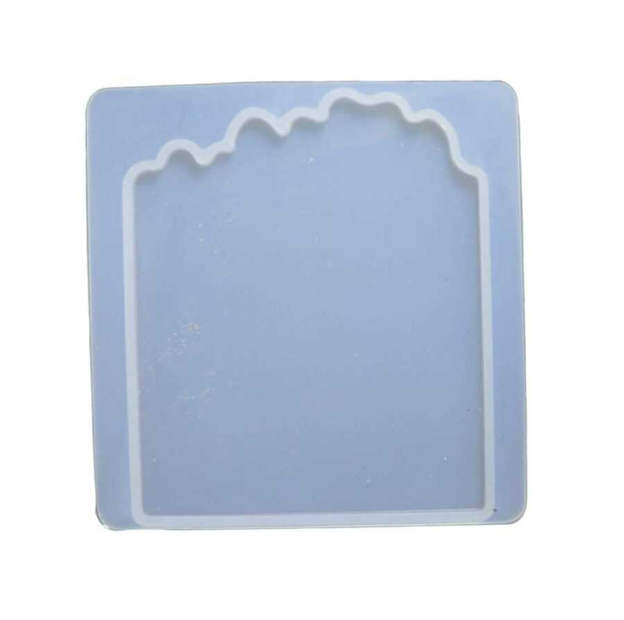 Artool A3 Creative DIY Square Geode Shape Multipurpose Transparent Silicone Coaster Mold for Epoxy UV Resin Wax Concrete and Making Coasters Art Craft Projects - Size: 10cmX10cm X8cm