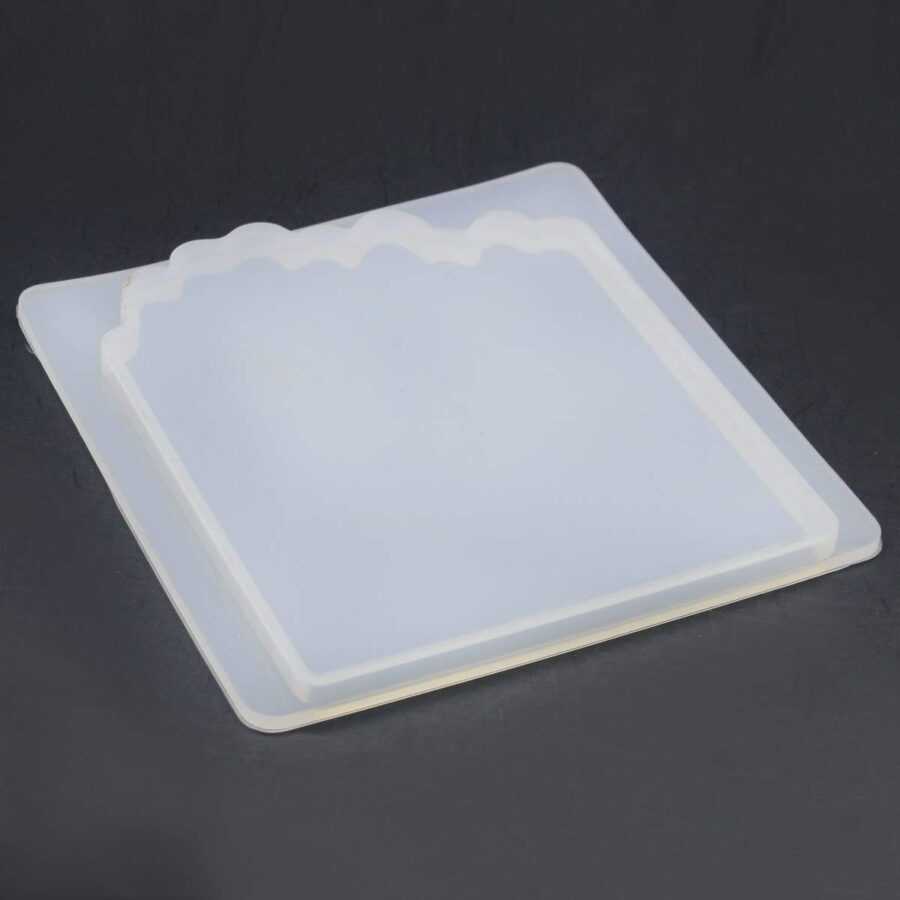 Artool A3 Creative DIY Square Geode Shape Multipurpose Transparent Silicone Coaster Mold for Epoxy UV Resin Wax Concrete and Making Coasters Art Craft Projects - Size: 10cmX10cm X8cm - Image 3
