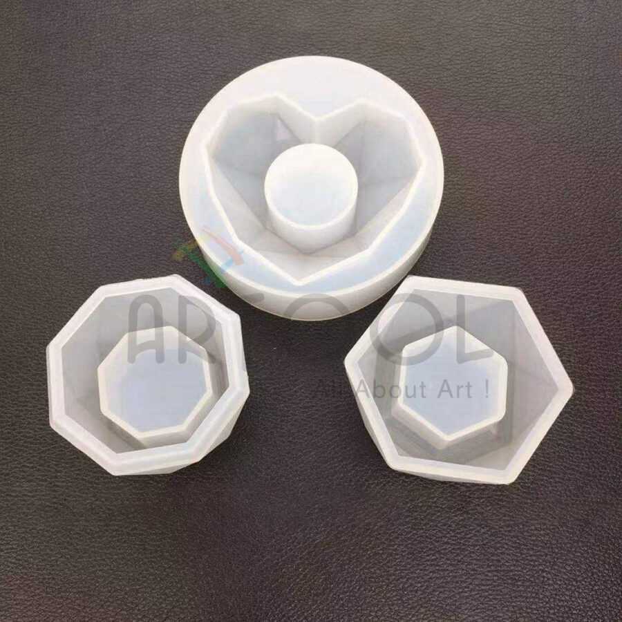 A23 - Flower Por mold - Set of 3 - Image 3