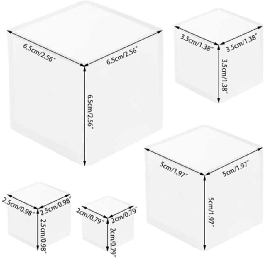 A25 - Cube Mold - Set of 5 - Image 2