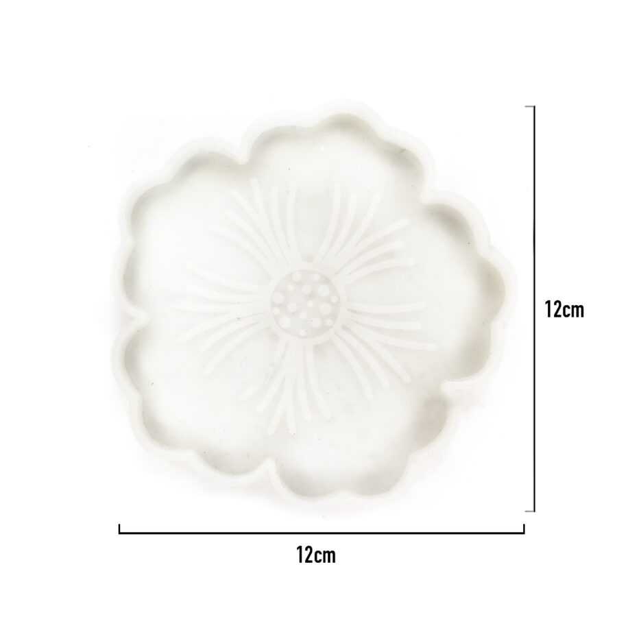 NOLAAI Artool A10 Flower Shape Resin Coaster Mold for DIY Art and Craft -1 piece - Image 5