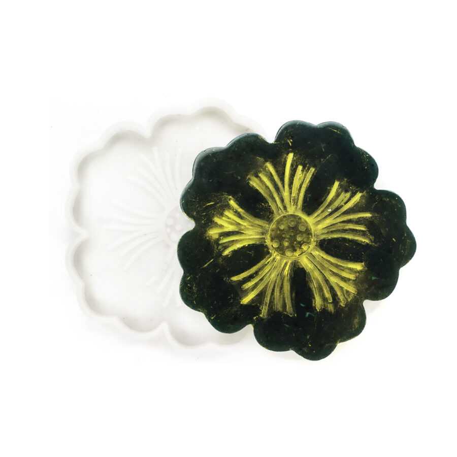 NOLAAI Artool A10 Flower Shape Resin Coaster Mold for DIY Art and Craft -1 piece - Image 3