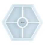 B165 - Hexagon Trinket Coaster Mold -1 Unit