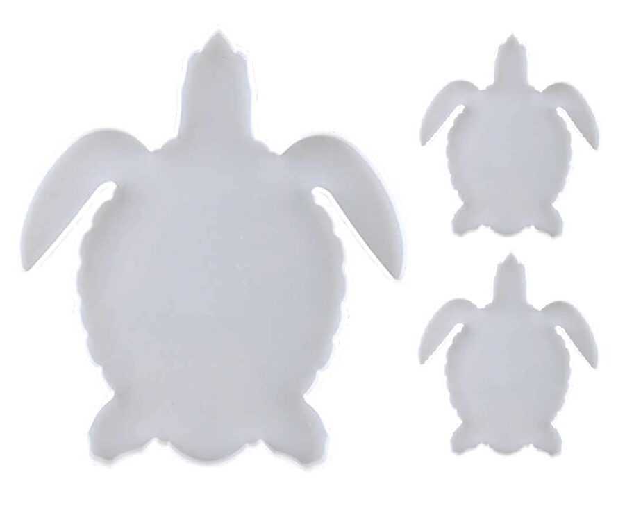 B152 - Turtle Tray Coaster Mold - 3 Unit
