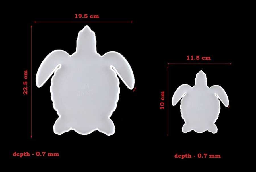 B152 - Turtle Tray Coaster Mold - 3 Unit - Image 3