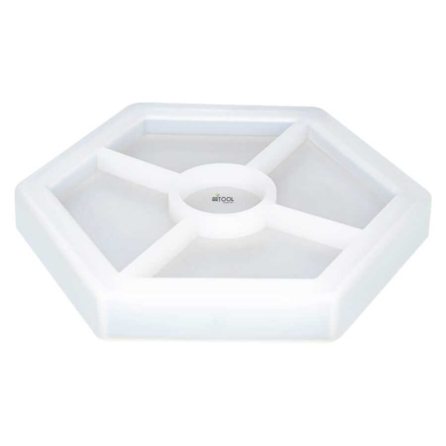 B165 - Hexagon Trinket Coaster Mold -1 Unit - Image 2