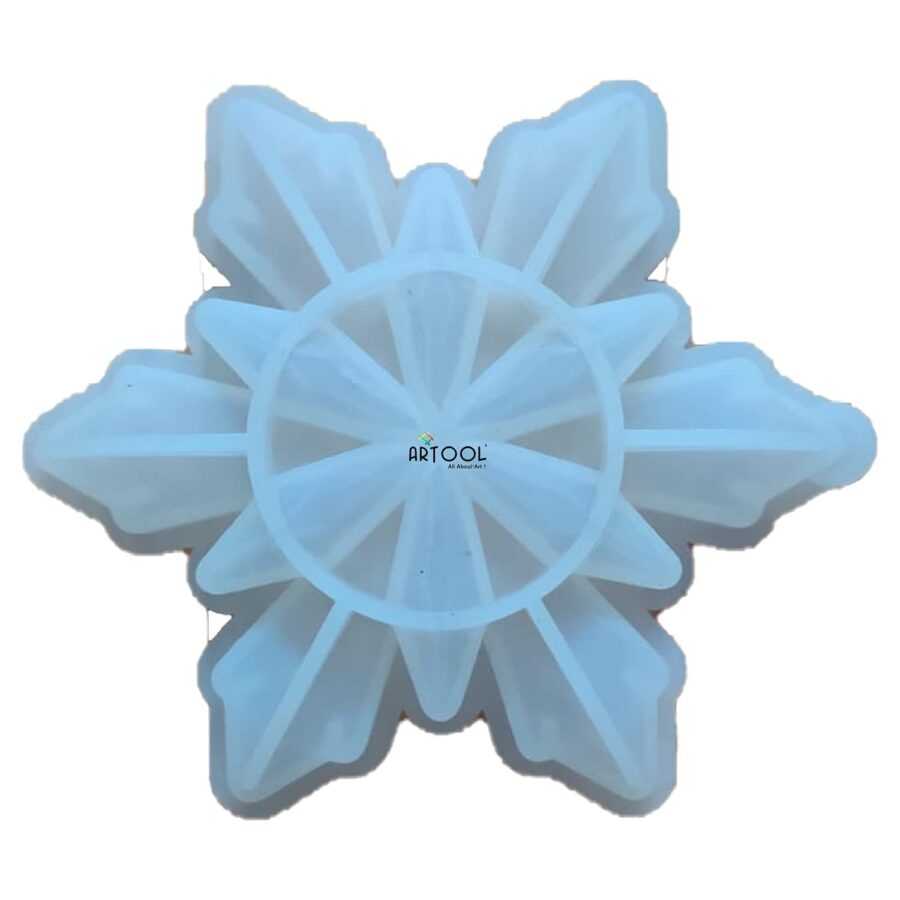 B166 - Flower Shape / Xmas Frozen Flakes mold - Big - 1 Unit - Image 2