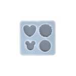 B168 - Pop Socket Mold / Key chain Mold -1 Unit -4 Cavity