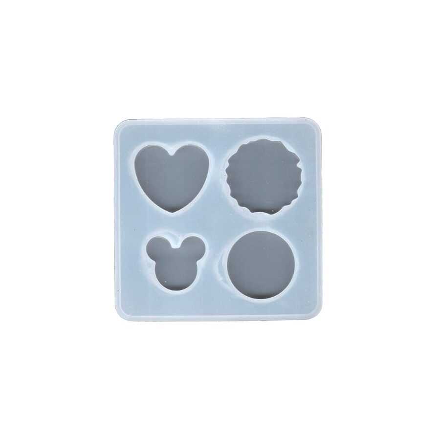 B168 - Pop Socket Mold / Key chain Mold -1 Unit -4 Cavity