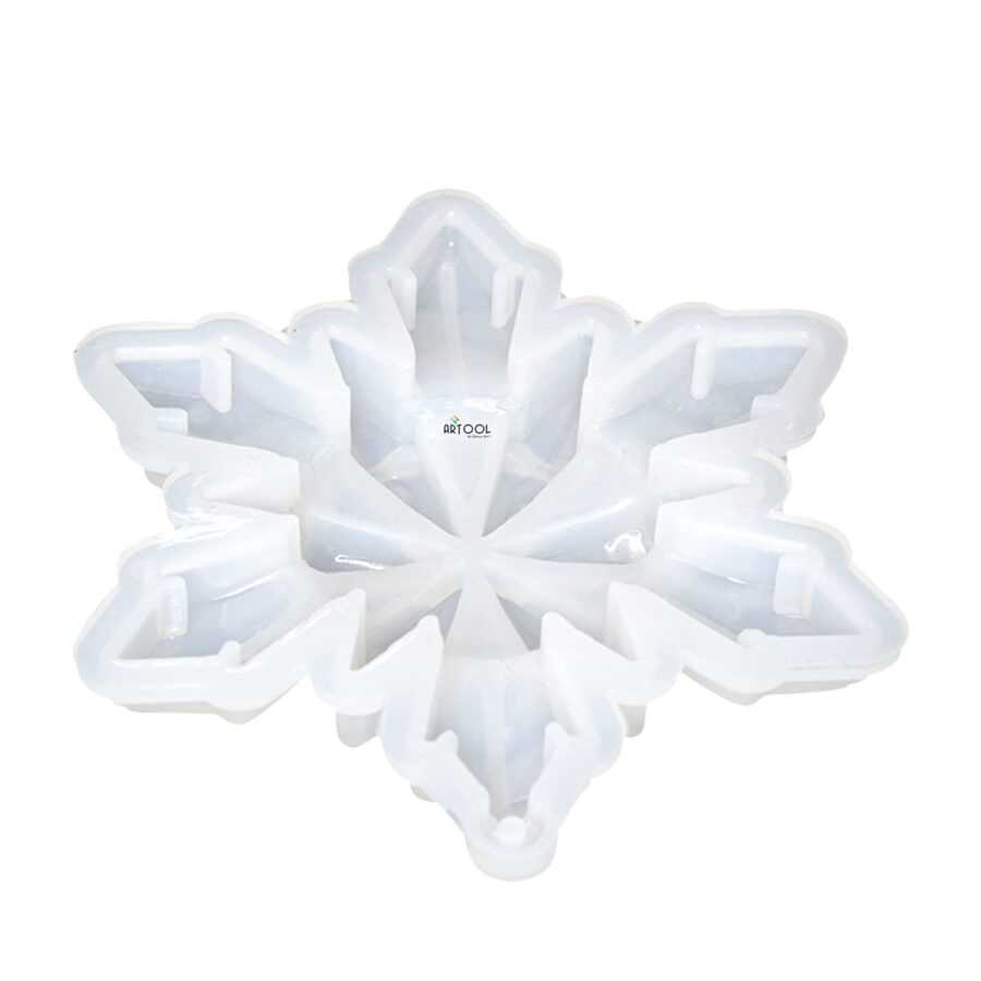 B166 - Flower Shape / Xmas Frozen Flakes mold - Big - 1 Unit - Image 5