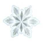 B166 - Flower Shape / Xmas Frozen Flakes mold - Big - 1 Unit