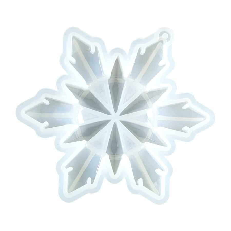B166 - Flower Shape / Xmas Frozen Flakes mold - Big - 1 Unit