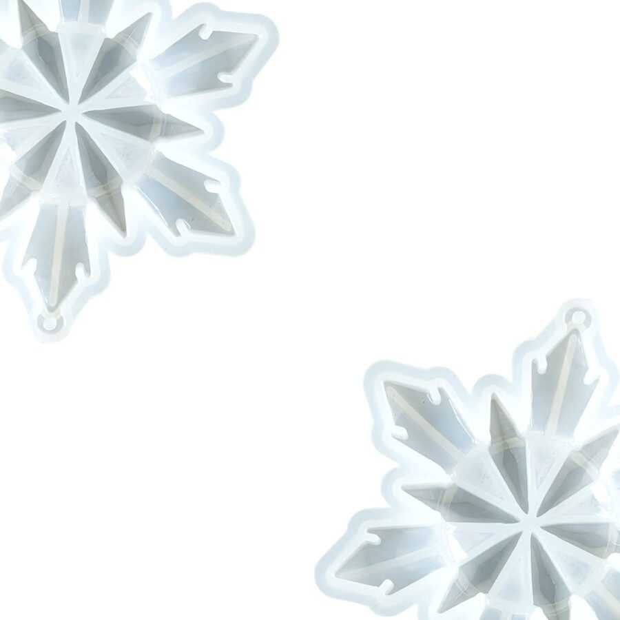 B166 - Flower Shape / Xmas Frozen Flakes mold - Big - 1 Unit - Image 3