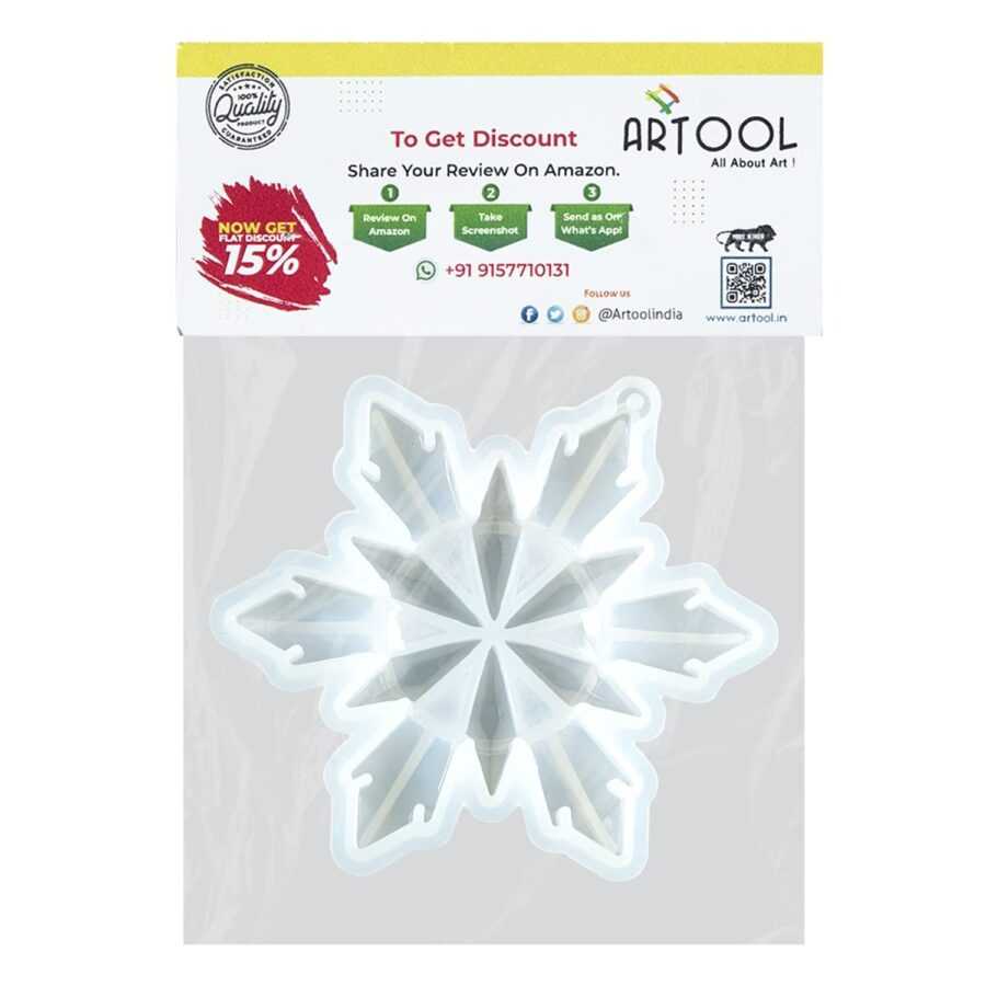 B166 - Flower Shape / Xmas Frozen Flakes mold - Big - 1 Unit - Image 6