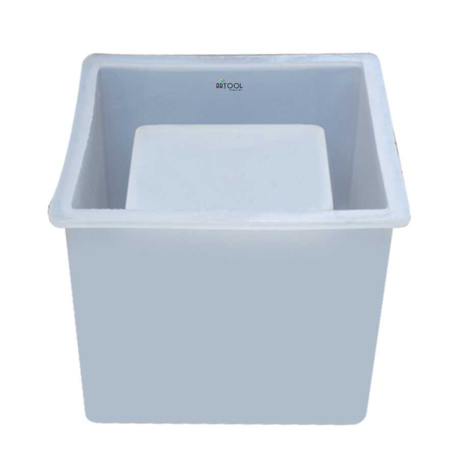 B137 - Flower Pot / Pen Stand Mold - 1 Unit (Square)