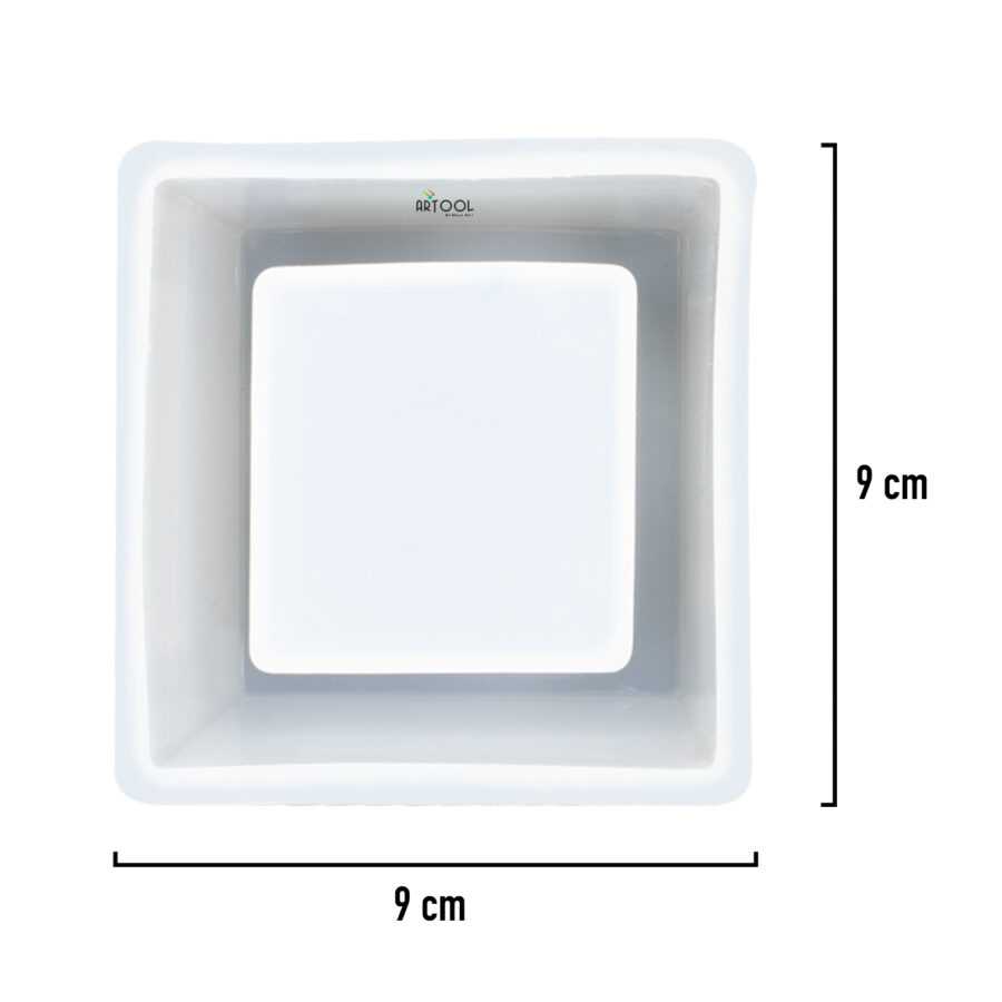 B137 - Flower Pot / Pen Stand Mold - 1 Unit (Square) - Image 3