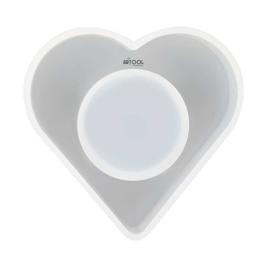B133 - Tealight Candle Holder Mold -1 Unit (Heart) - Image 2