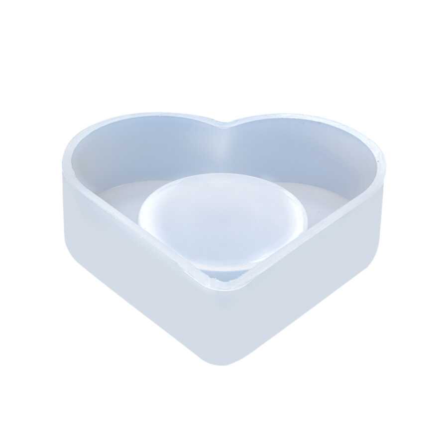 B133 - Tealight Candle Holder Mold -1 Unit (Heart)