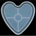 B176 - Heart Trianket Coaster Mould - 1 Unit