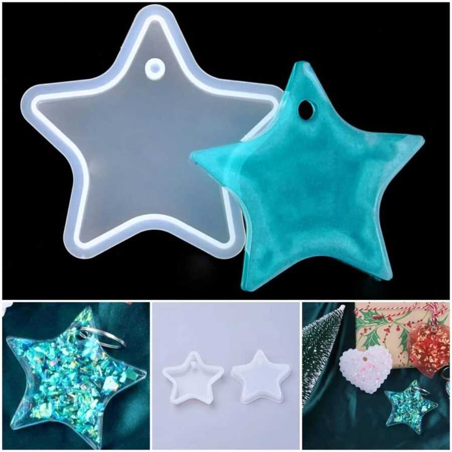 C23 - Star Keychain Mold / Decor Mold / Xmas / Christmas Mold - 1 Unit - Image 4