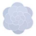 C49 - Sunflower Shape Mandala Coaster Mould 15 cm - 1 Unit