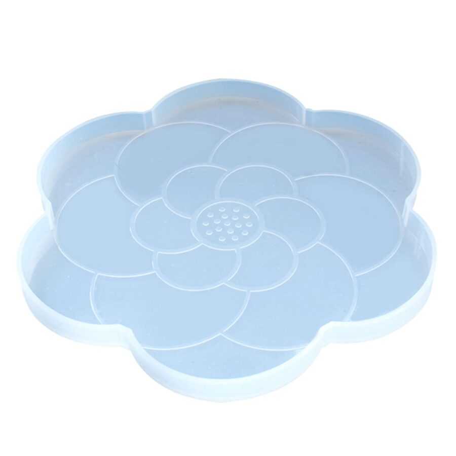 C50 - Flower Shape Mandala Coaster Mould 20 cm - 1 Unit - Image 2