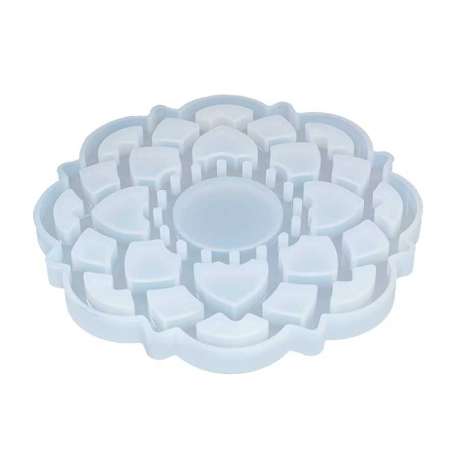C52 - Coaster Mould / Tealight / Candle Holder Mold13.5 cm - 1 Unit - Image 2