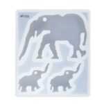 C63 - Elephant Keychain Mold / Pendent Mold / Jewellery Mold  - 1 Unit