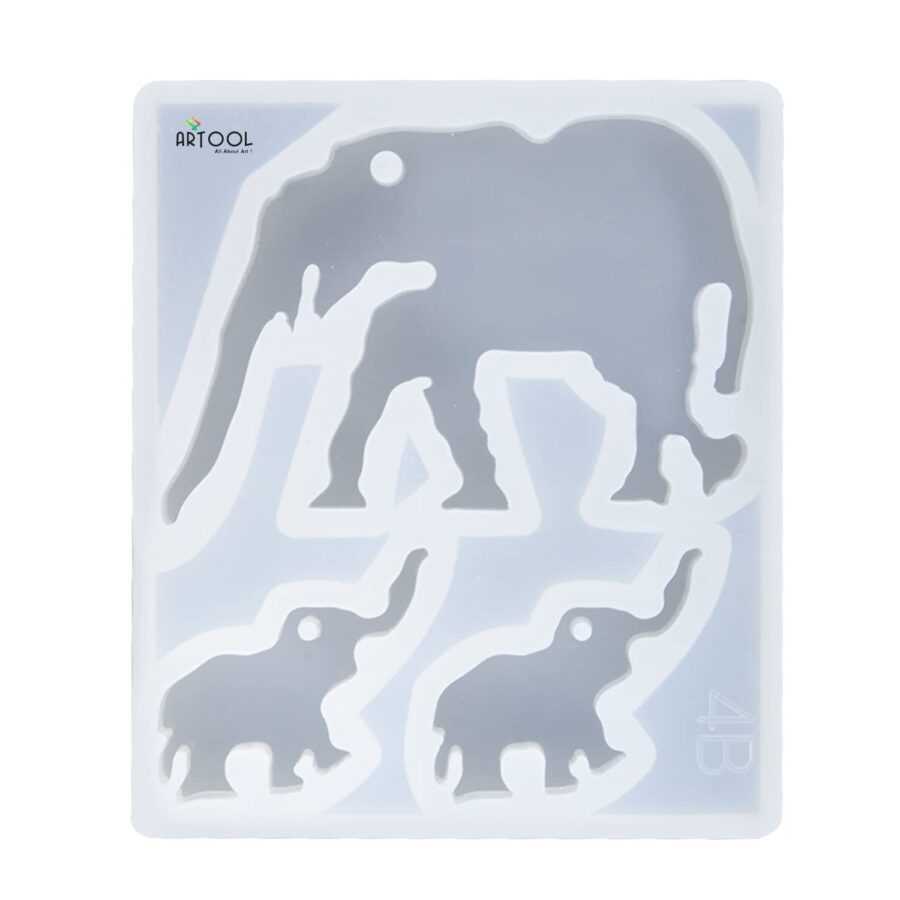 C63 - Elephant Keychain Mold / Pendent Mold / Jewellery Mold  - 1 Unit