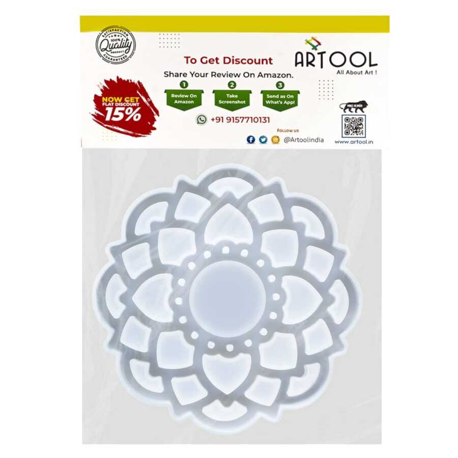 C52 - Coaster Mould / Tealight / Candle Holder Mold13.5 cm - 1 Unit - Image 4
