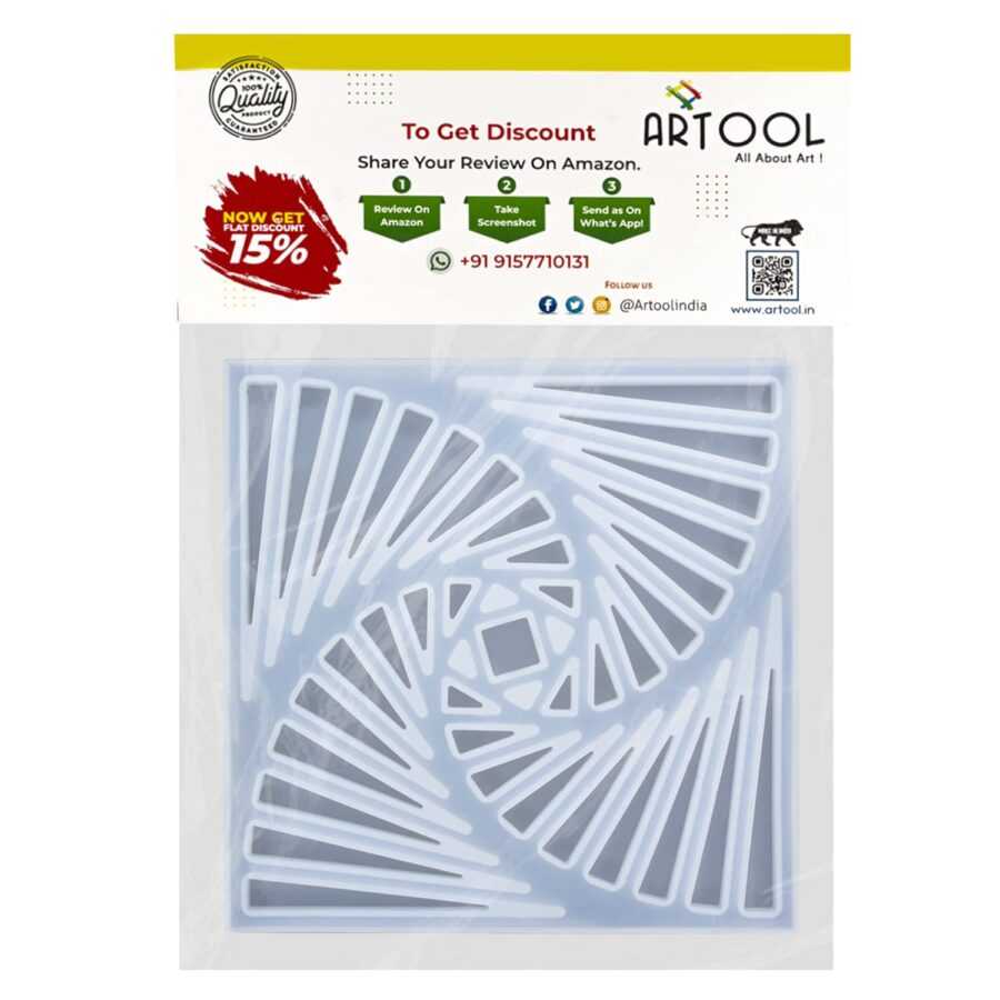 C53 - Square 3D Coaster Mould - 1 Unit - Image 4