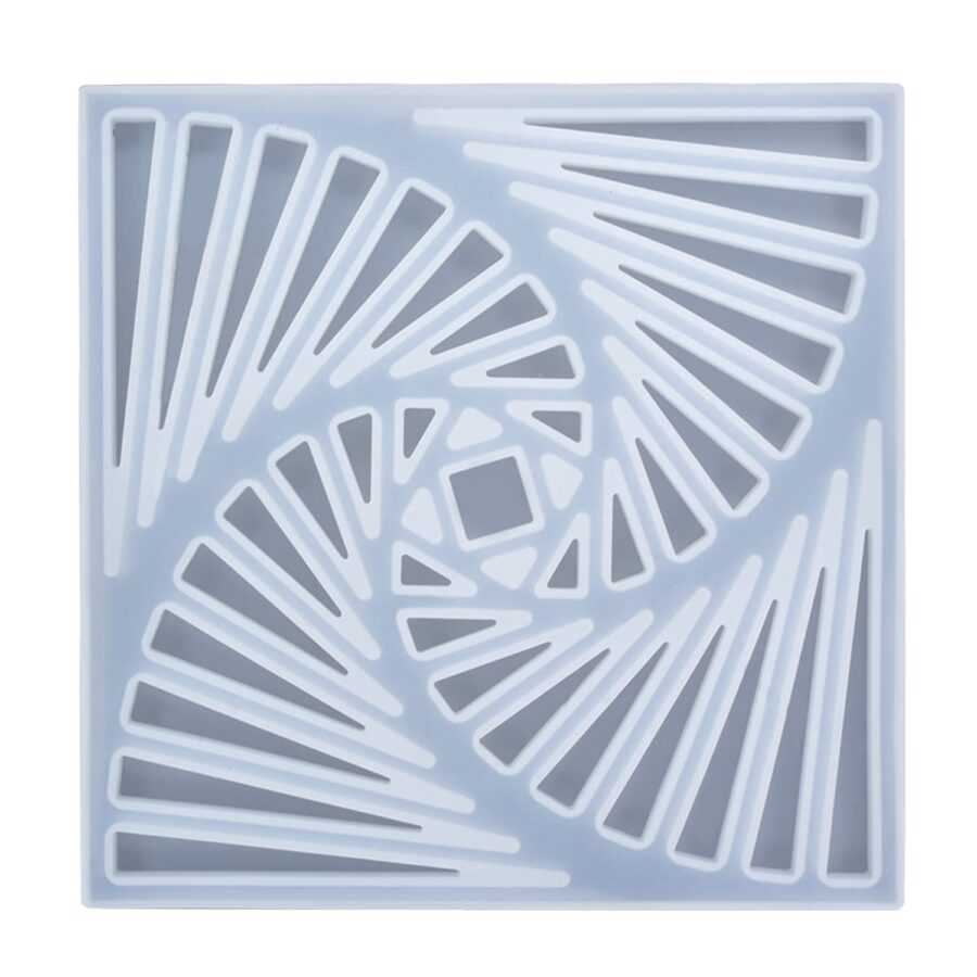 C53 - Square 3D Coaster Mould - 1 Unit