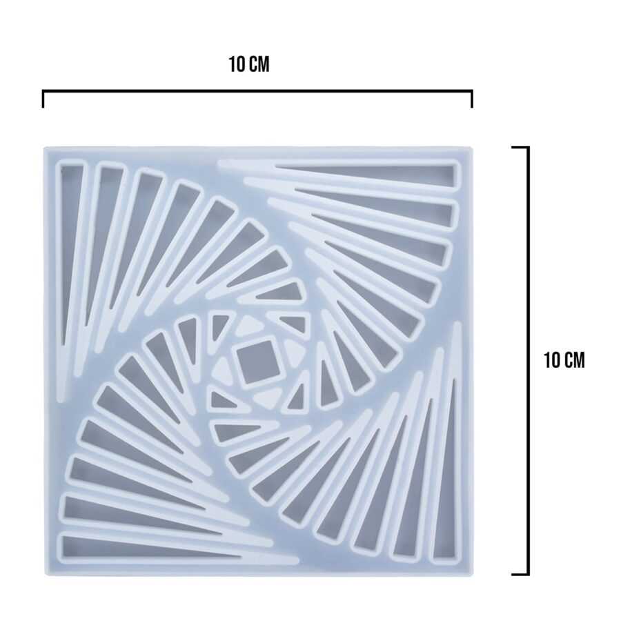 C53 - Square 3D Coaster Mould - 1 Unit - Image 3