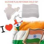 C70 - indian Flag Mold/ Indian Map Mold/ Key chain mold  - 1 Unit (set of 2)