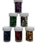 B15 - Star Shaped Glitter Assorted  -  6 piece