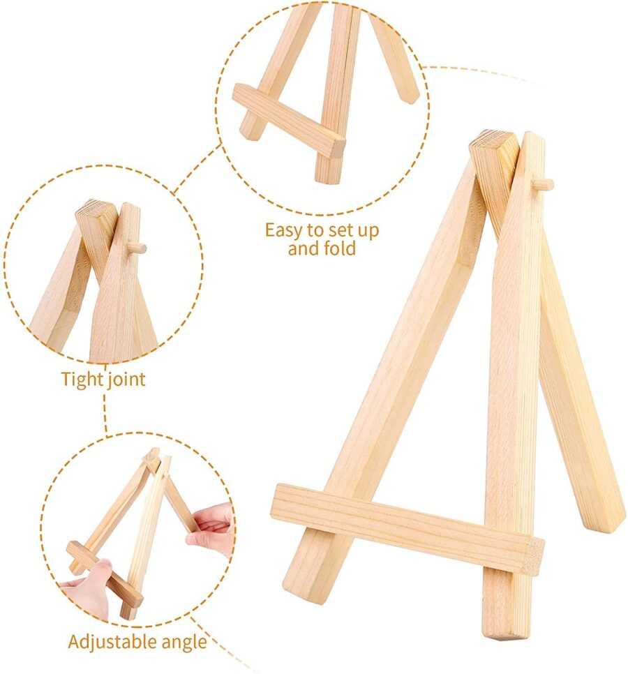 A94 - Wooden Easel - 12 inch -1 Piece - Image 3