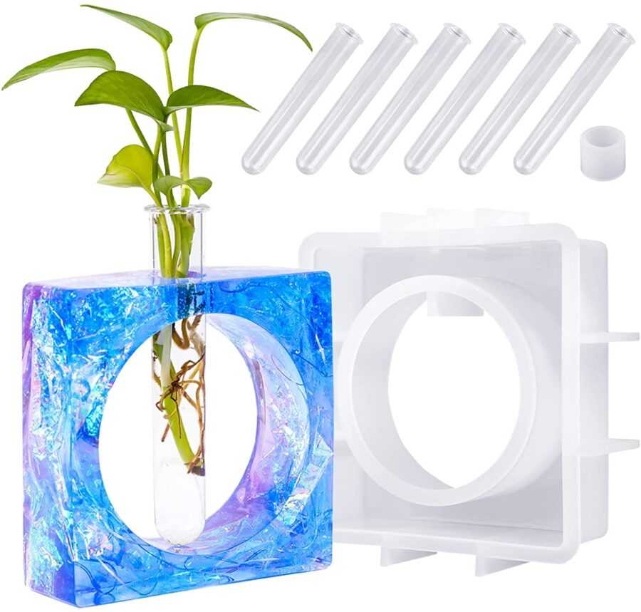 C86 - Square Vase Mould / Planter Mold / Flower Pot Mold  - 1 Unit
