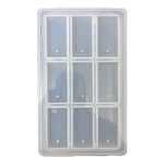 A75 - 9 Cavity rectangle Key chain mold