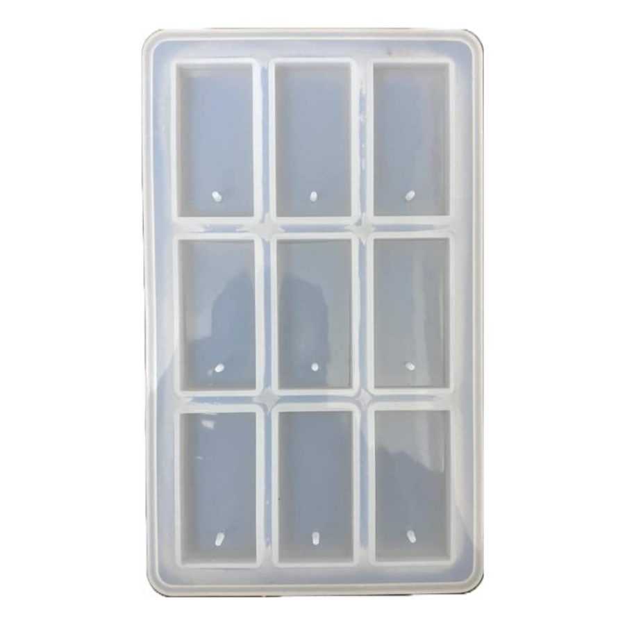 A75 - 9 Cavity rectangle Key chain mold