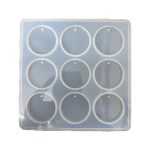 A76 - Round key chain mold - 9 Cavity