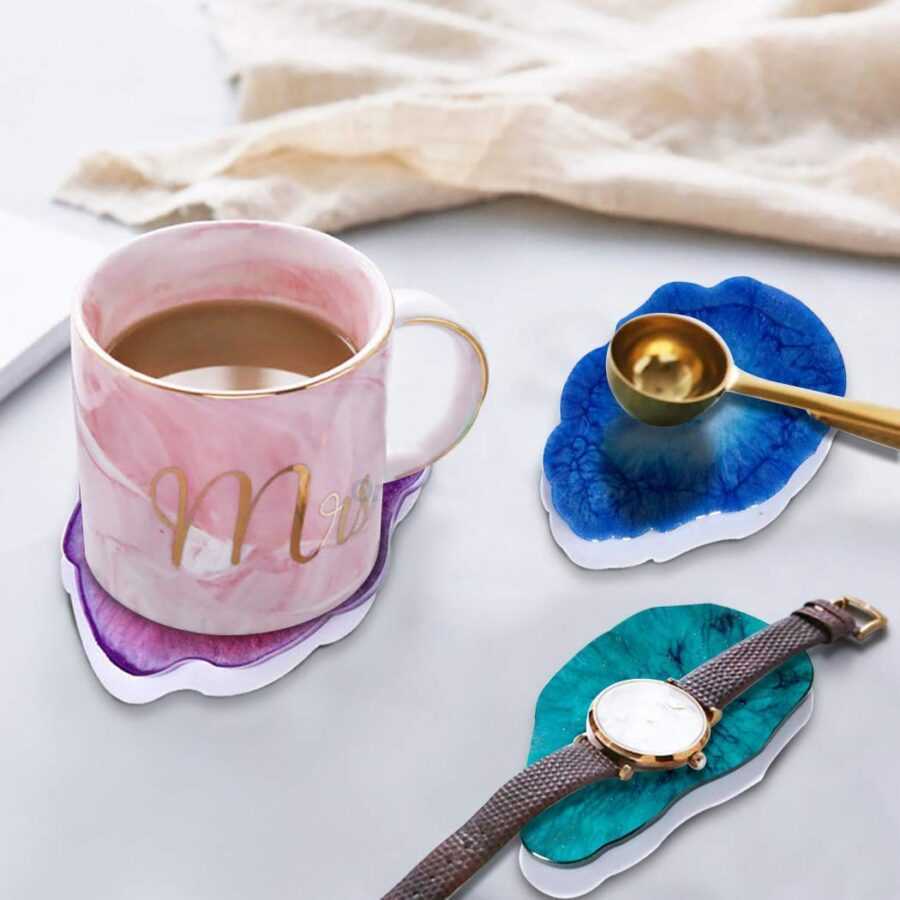 A27 - 5 in 1 Agate Mould Set of 1 / Coaster Mould - Image 3