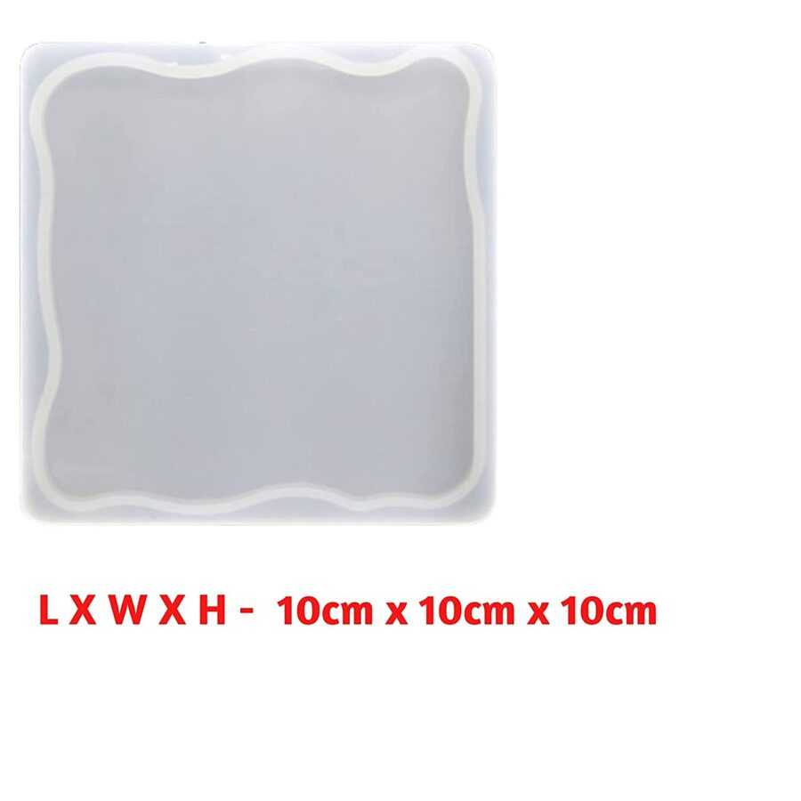 B147 - Square Agate Coaster Mold - 1 Unit - Image 2