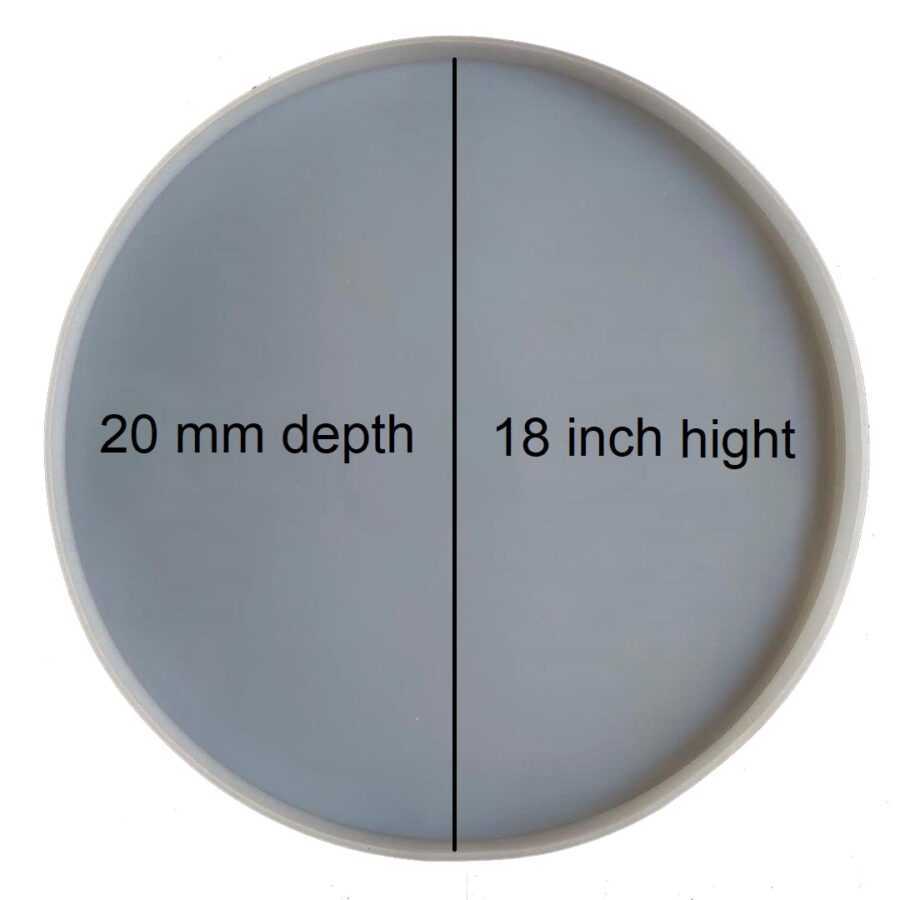 C13 – Table Top Round Mould 18 inch 20 mm Depth – 1 Unit - Image 2