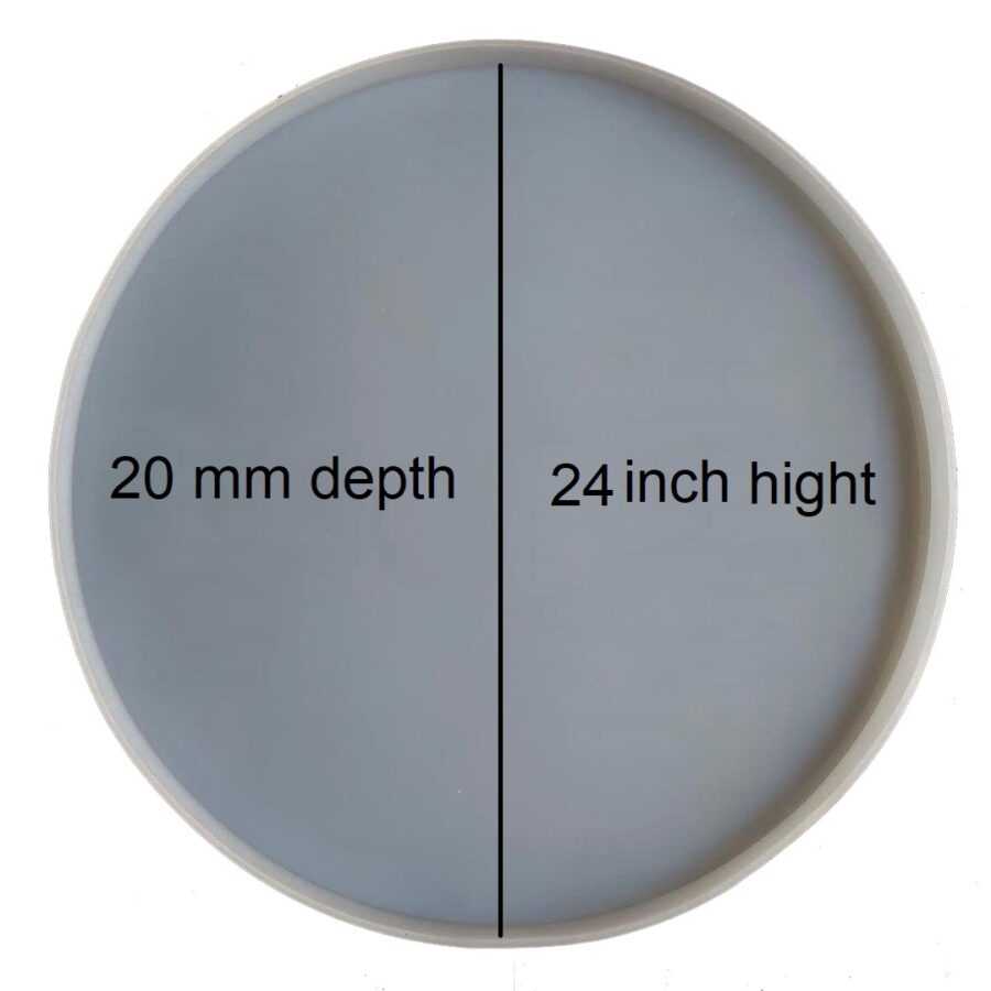 C14 – Table Top Round Mould 24 inch 20 mm Depth – 1 Unit - Image 2