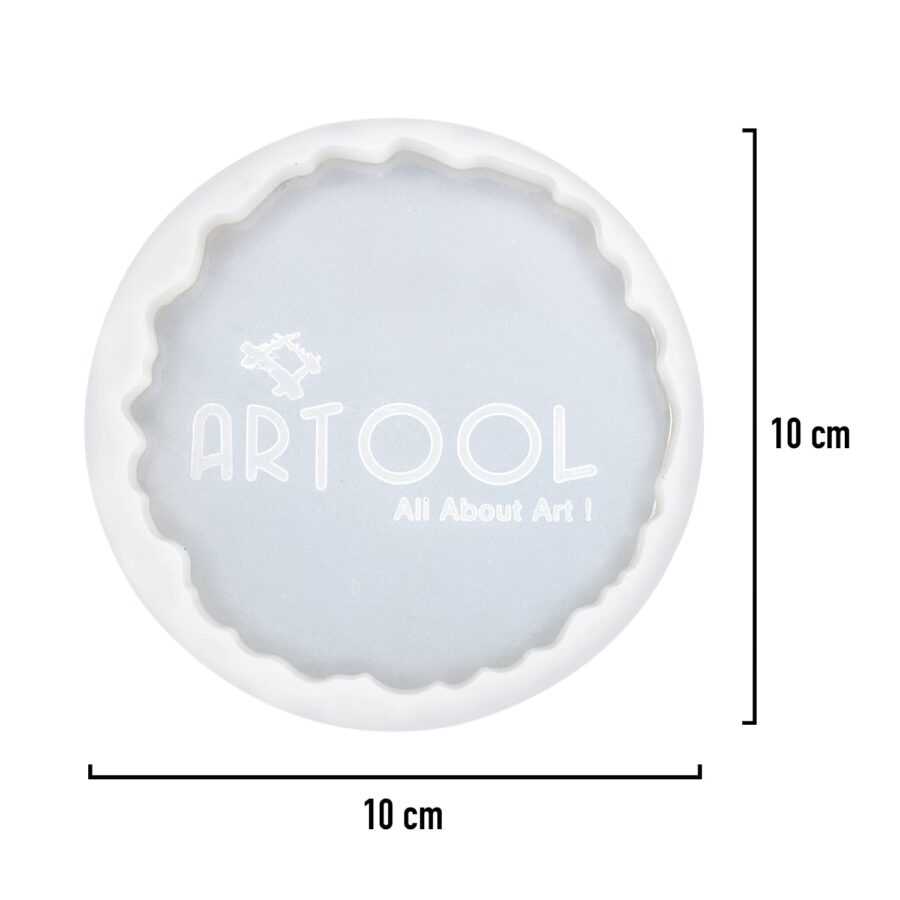 C74 - Artool Round agate Coaster Mold - 5 inch - 1 Unit - Image 2