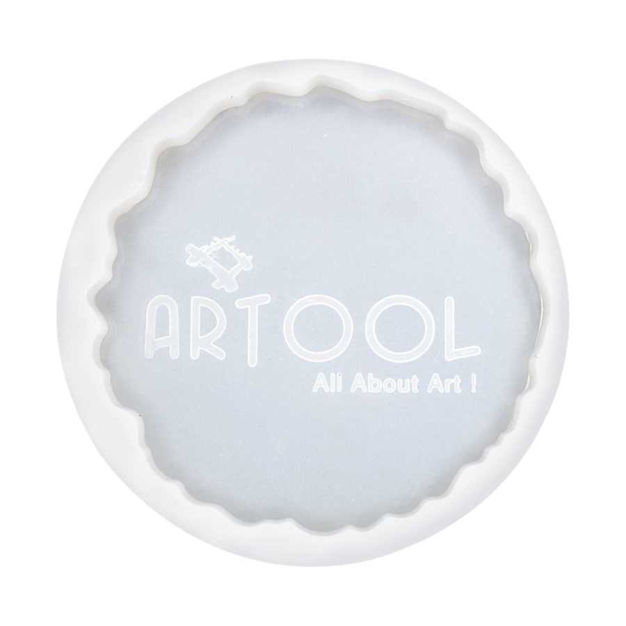 C74 - Artool Round agate Coaster Mold - 5 inch - 1 Unit