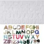 A30 - Alphabet Mould / Key chain Mold - Front Pour - without Hole - 1 piece
